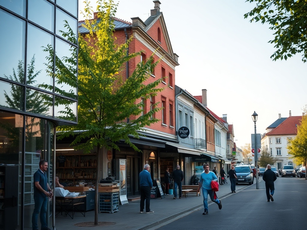 Mapa Stargardu z zaznaczonymi inwestycjami finansowanymi z Funduszy Europejskich